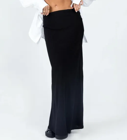 Jodie Maxi Skirt Black